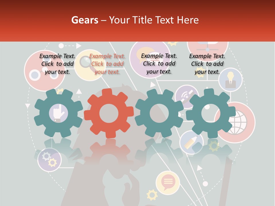 A Silhouette Of A Person Using A Laptop Computer PowerPoint Template