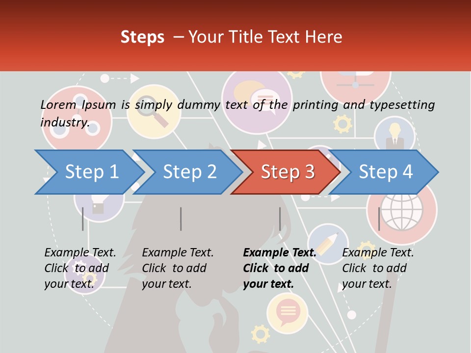A Silhouette Of A Person Using A Laptop Computer PowerPoint Template