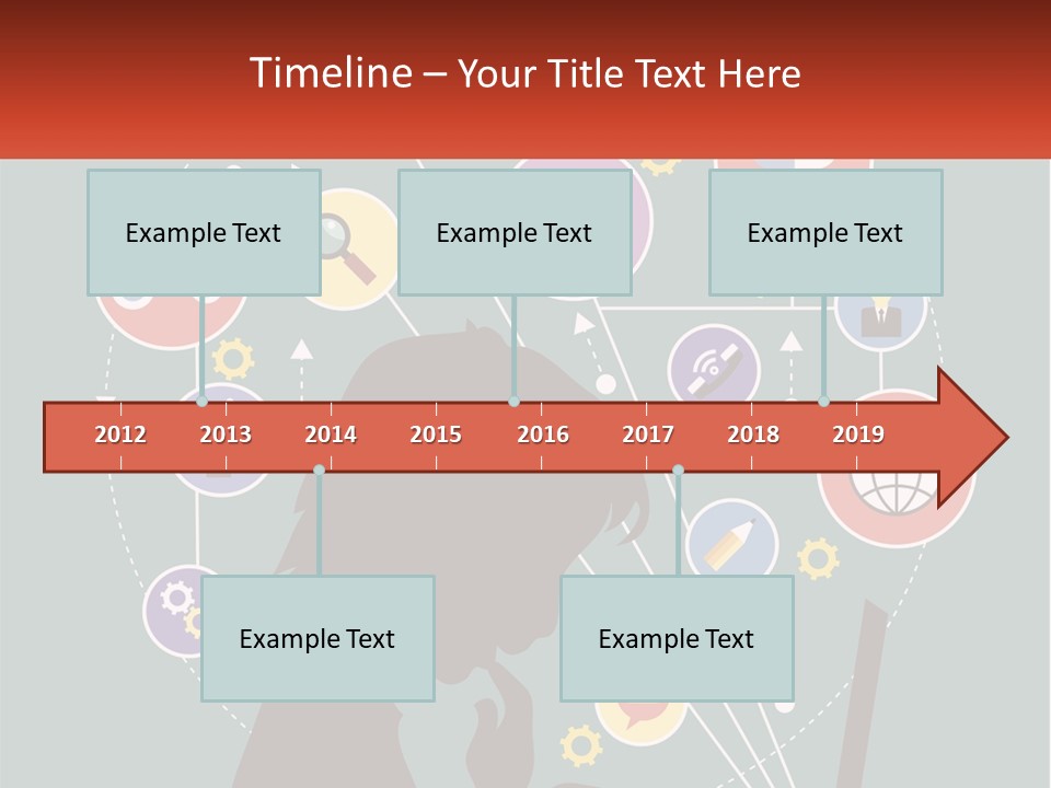 A Silhouette Of A Person Using A Laptop Computer PowerPoint Template