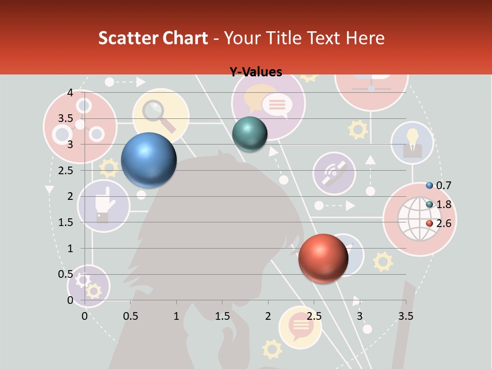 A Silhouette Of A Person Using A Laptop Computer PowerPoint Template