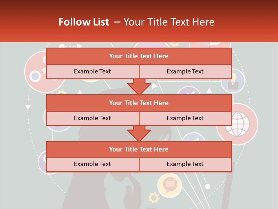 A Silhouette Of A Person Using A Laptop Computer PowerPoint Template
