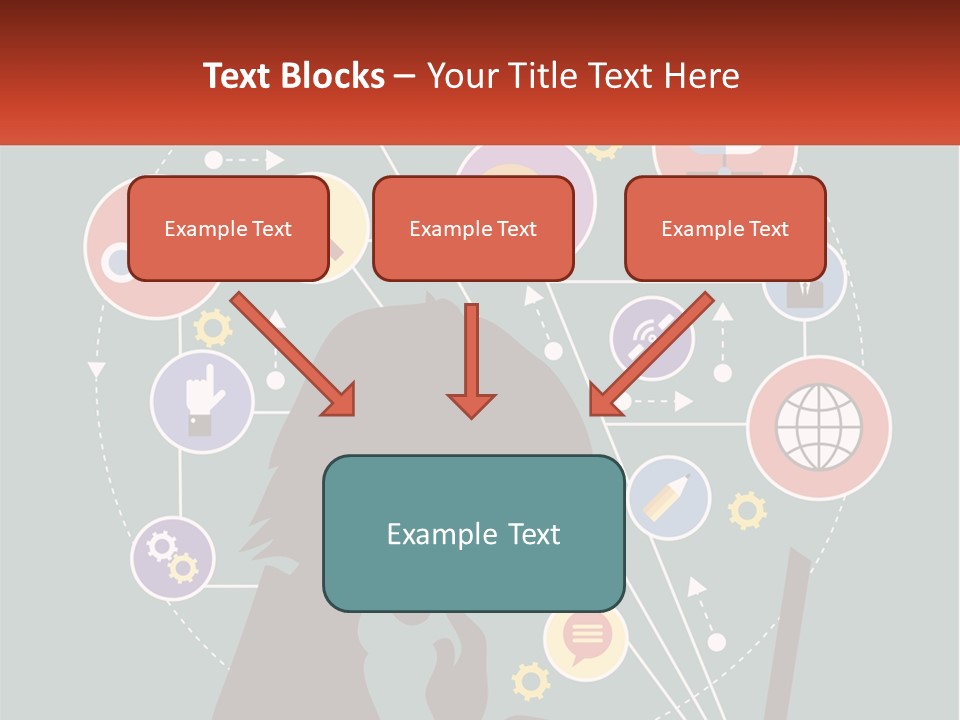A Silhouette Of A Person Using A Laptop Computer PowerPoint Template