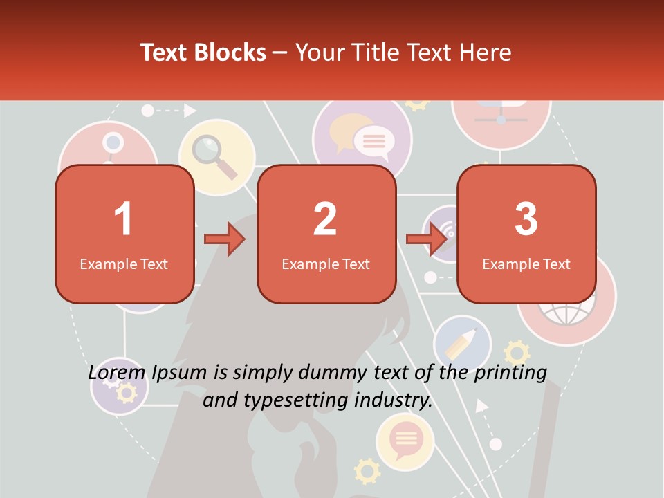 A Silhouette Of A Person Using A Laptop Computer PowerPoint Template