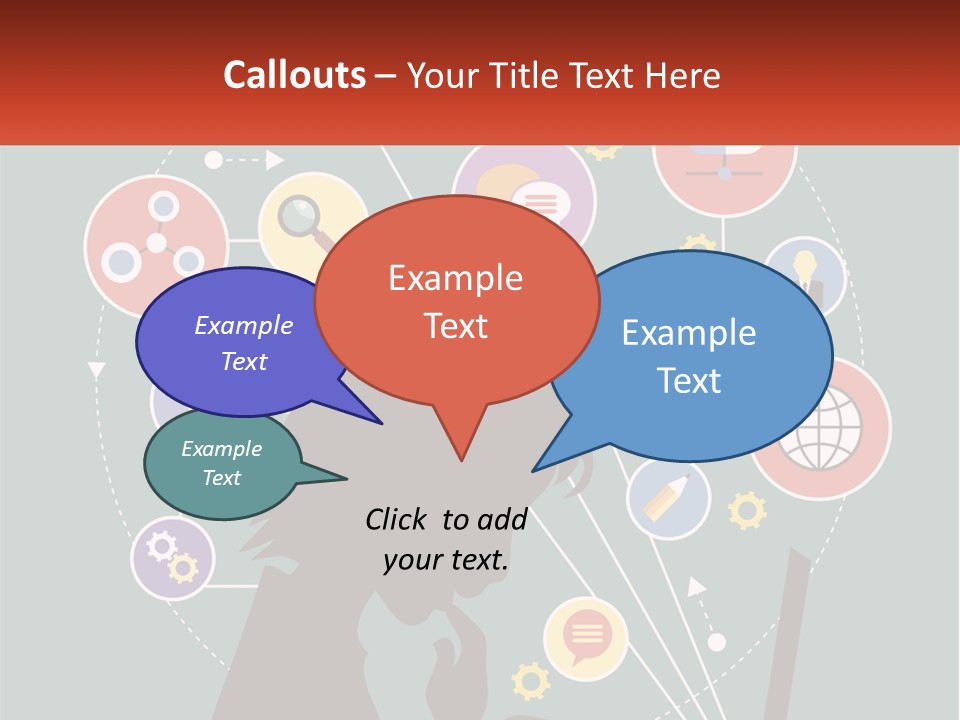 A Silhouette Of A Person Using A Laptop Computer PowerPoint Template
