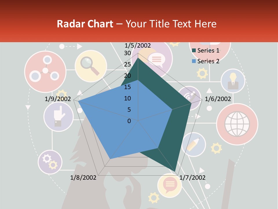A Silhouette Of A Person Using A Laptop Computer PowerPoint Template