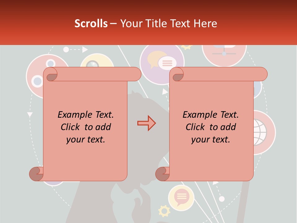 A Silhouette Of A Person Using A Laptop Computer PowerPoint Template