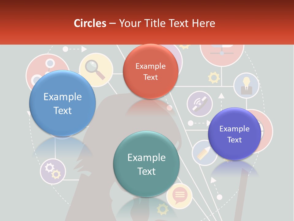 A Silhouette Of A Person Using A Laptop Computer PowerPoint Template