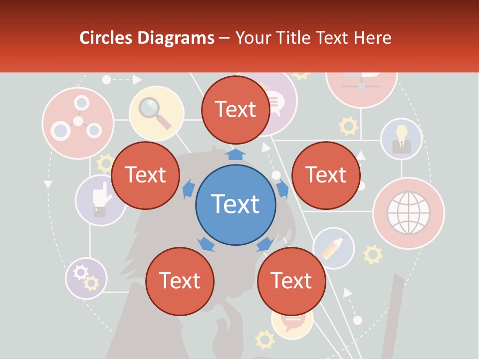 A Silhouette Of A Person Using A Laptop Computer PowerPoint Template