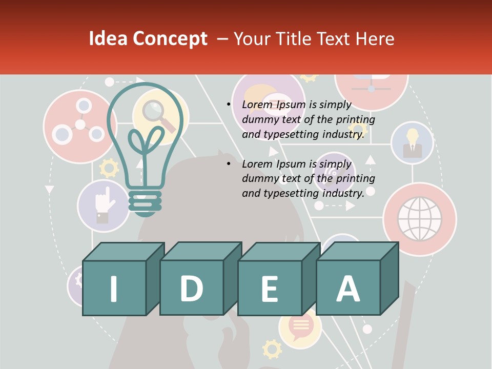 A Silhouette Of A Person Using A Laptop Computer PowerPoint Template