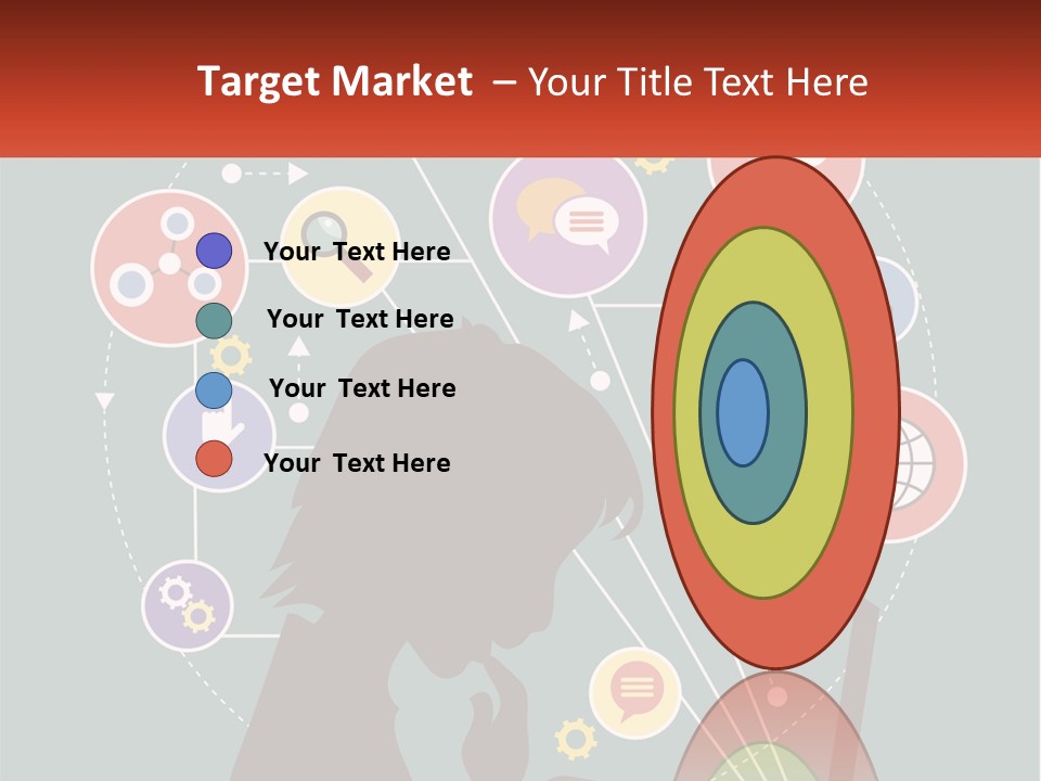 A Silhouette Of A Person Using A Laptop Computer PowerPoint Template