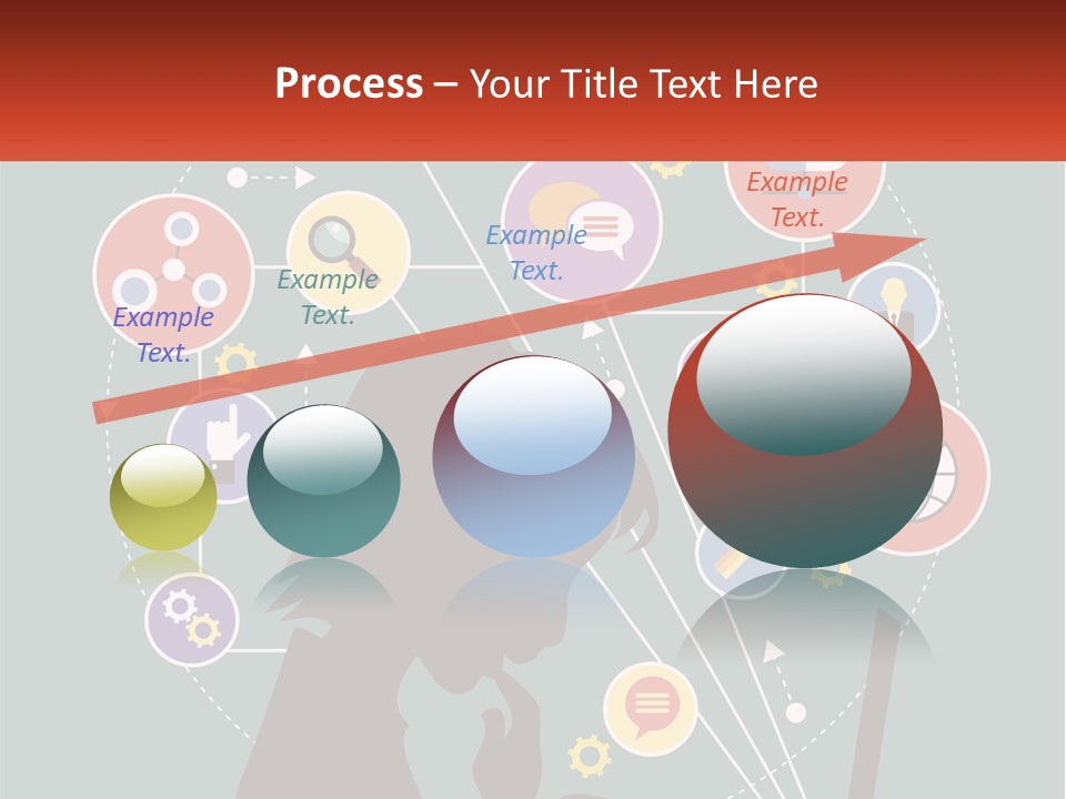 A Silhouette Of A Person Using A Laptop Computer PowerPoint Template