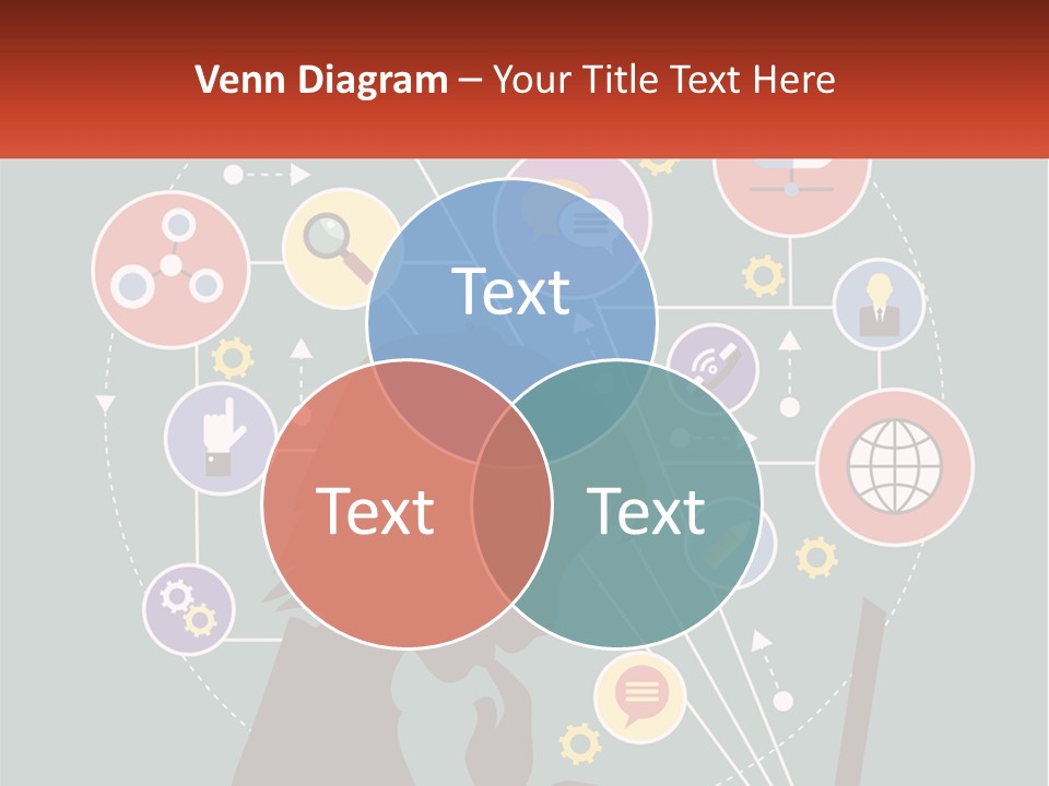 A Silhouette Of A Person Using A Laptop Computer PowerPoint Template