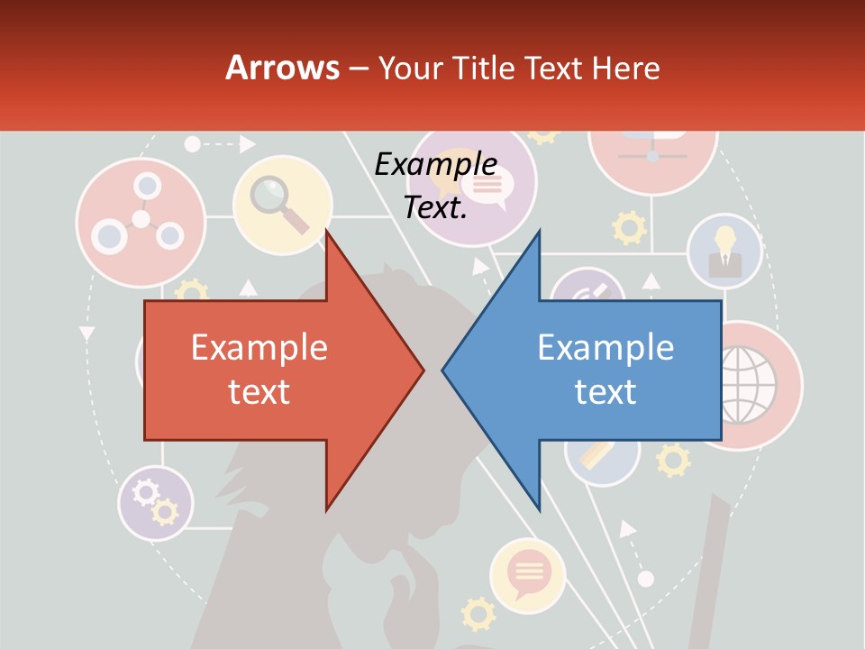 A Silhouette Of A Person Using A Laptop Computer PowerPoint Template