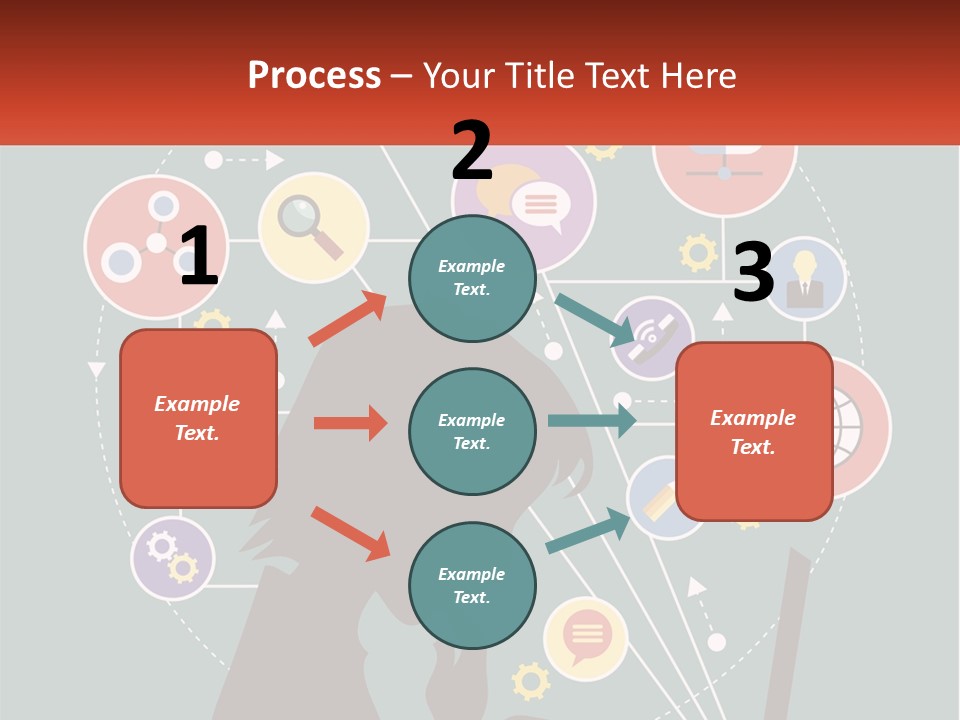 A Silhouette Of A Person Using A Laptop Computer PowerPoint Template