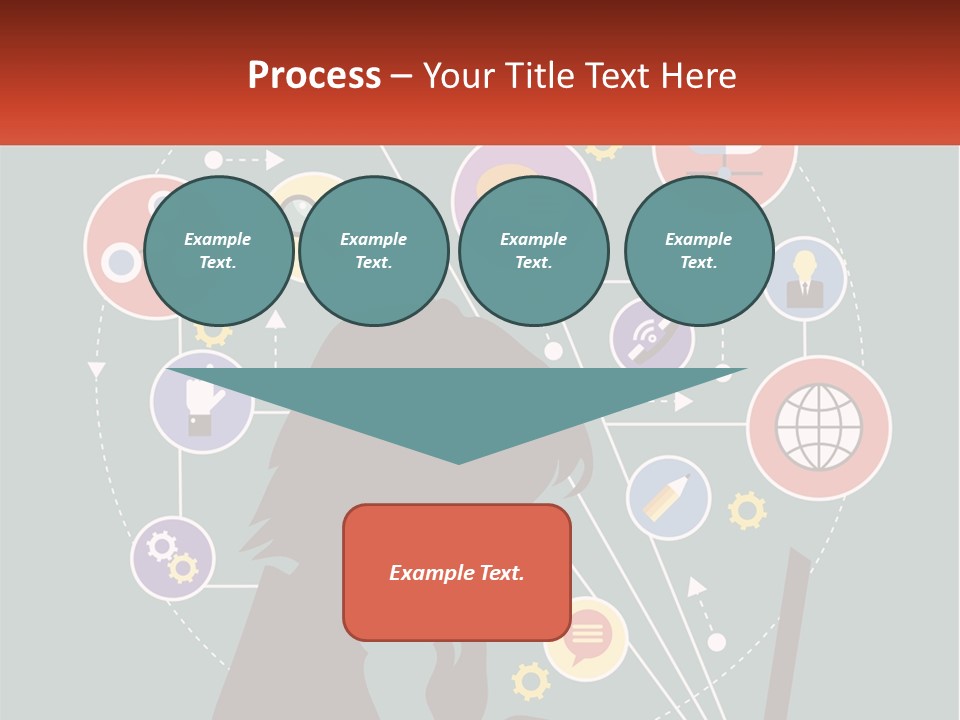 A Silhouette Of A Person Using A Laptop Computer PowerPoint Template