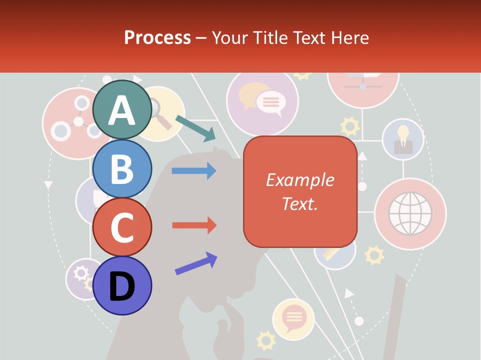 A Silhouette Of A Person Using A Laptop Computer PowerPoint Template