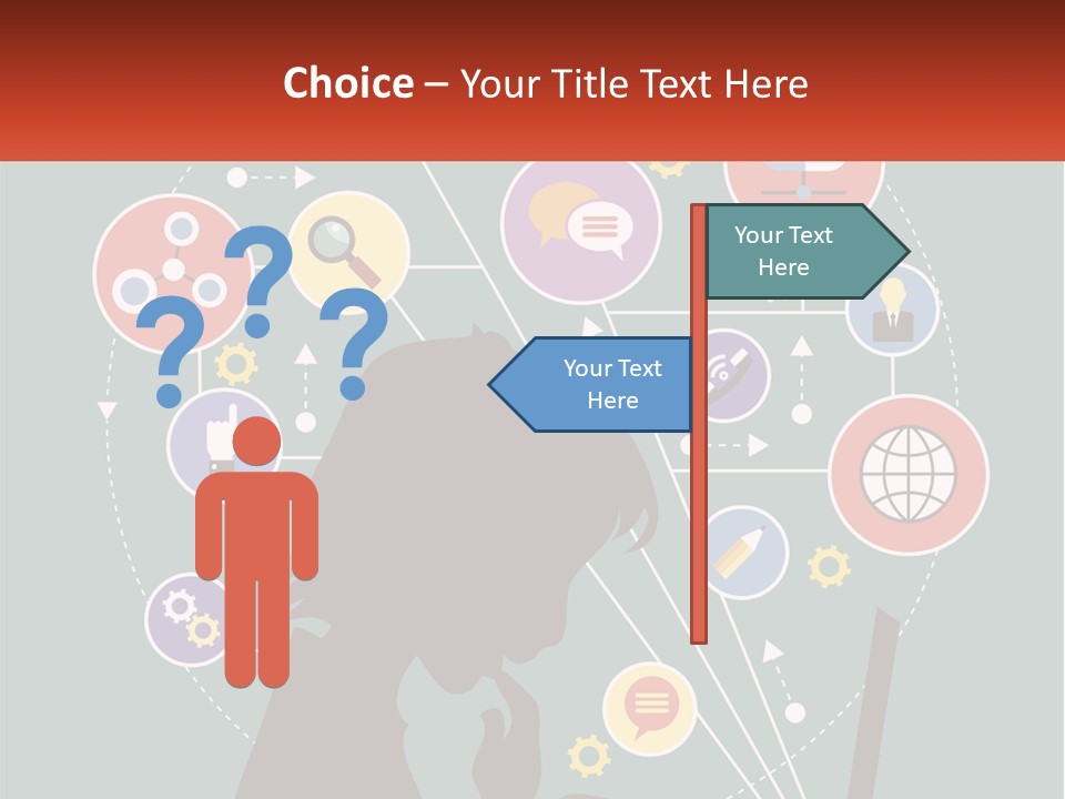 A Silhouette Of A Person Using A Laptop Computer PowerPoint Template