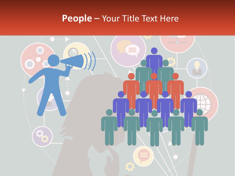 A Silhouette Of A Person Using A Laptop Computer PowerPoint Template