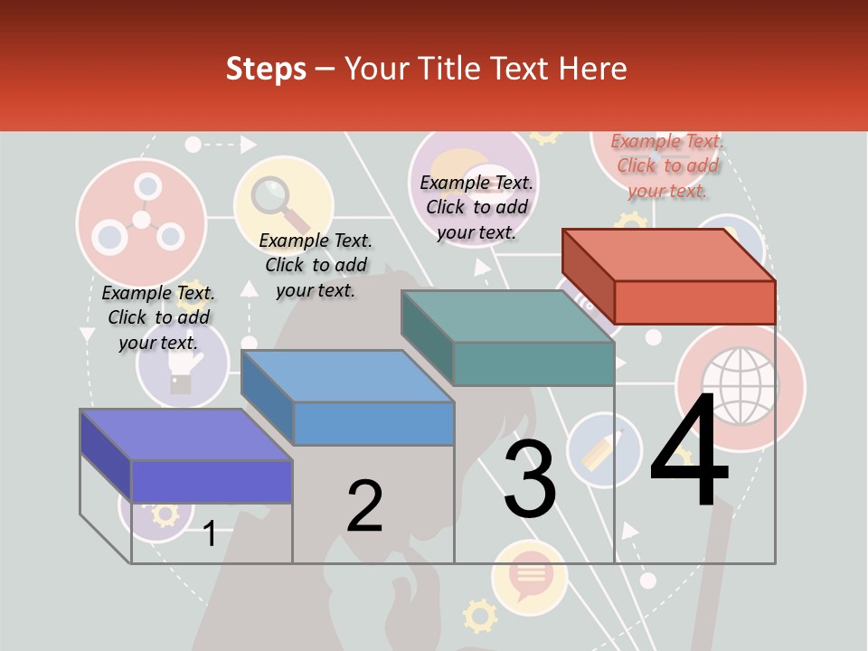 A Silhouette Of A Person Using A Laptop Computer PowerPoint Template