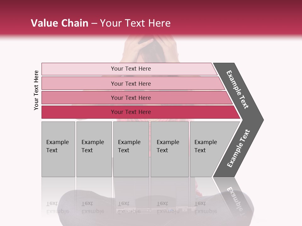 A Woman Sitting On The Floor With A Laptop PowerPoint Template