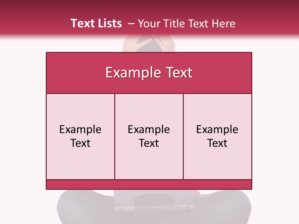 A Woman Sitting On The Floor With A Laptop PowerPoint Template