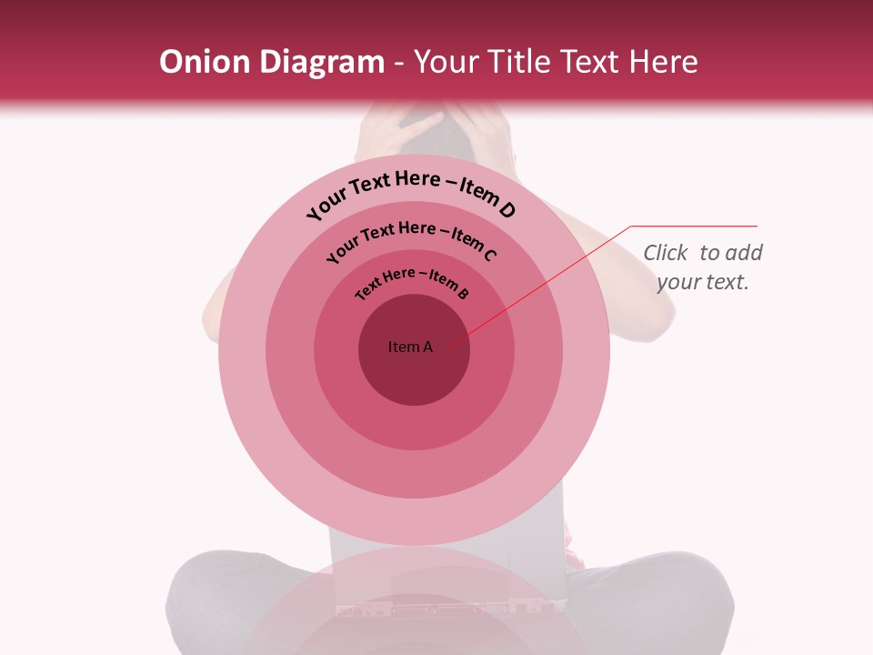 A Woman Sitting On The Floor With A Laptop PowerPoint Template