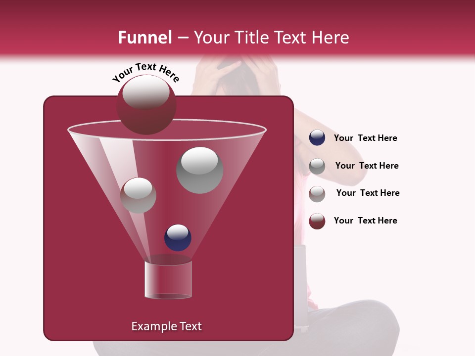 A Woman Sitting On The Floor With A Laptop PowerPoint Template