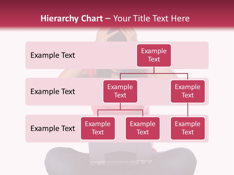 A Woman Sitting On The Floor With A Laptop PowerPoint Template
