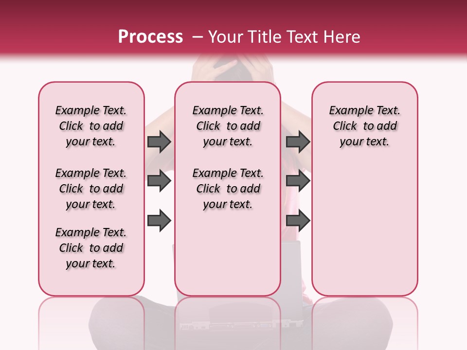 A Woman Sitting On The Floor With A Laptop PowerPoint Template