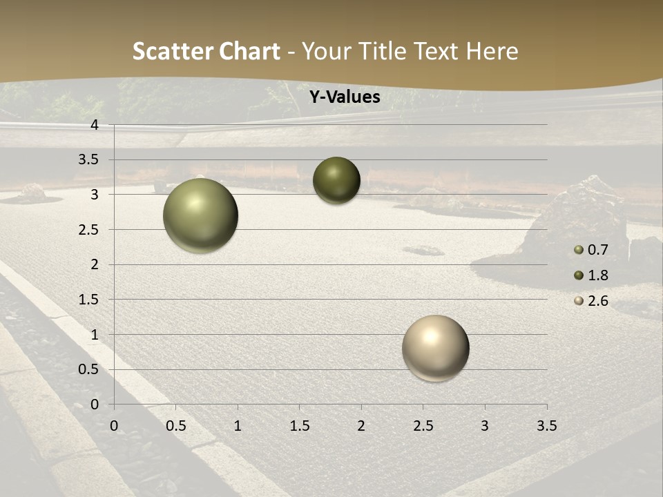 A Japanese Garden With Rocks And Rocks On The Ground PowerPoint Template