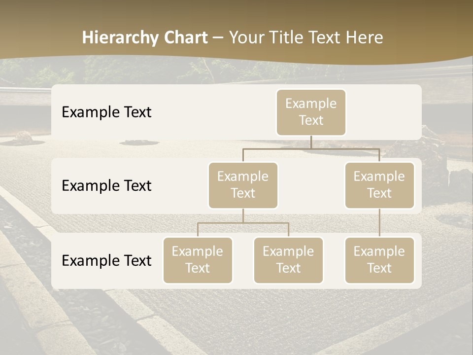 A Japanese Garden With Rocks And Rocks On The Ground PowerPoint Template