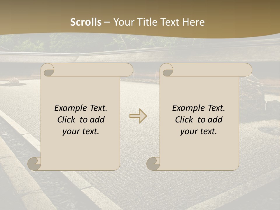 A Japanese Garden With Rocks And Rocks On The Ground PowerPoint Template