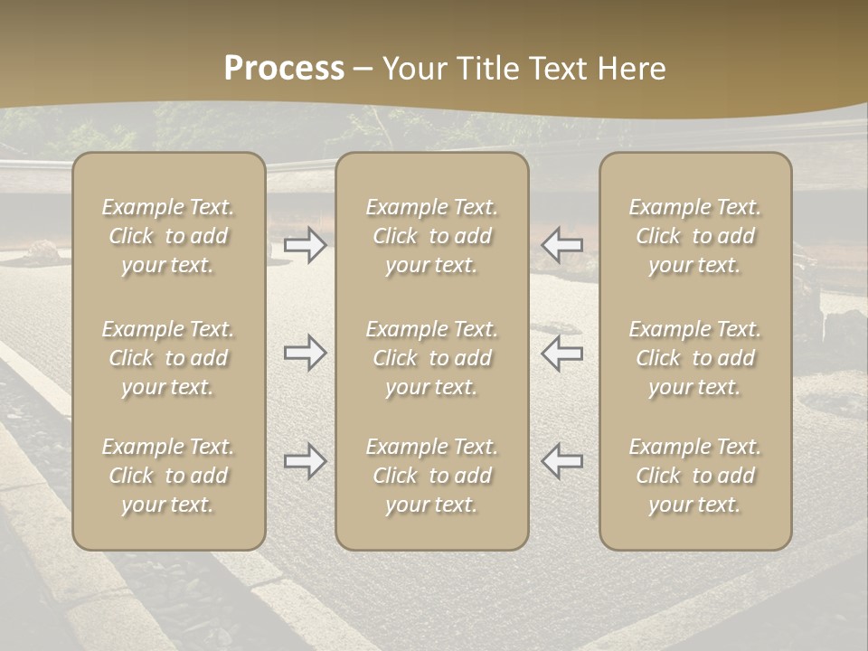 A Japanese Garden With Rocks And Rocks On The Ground PowerPoint Template