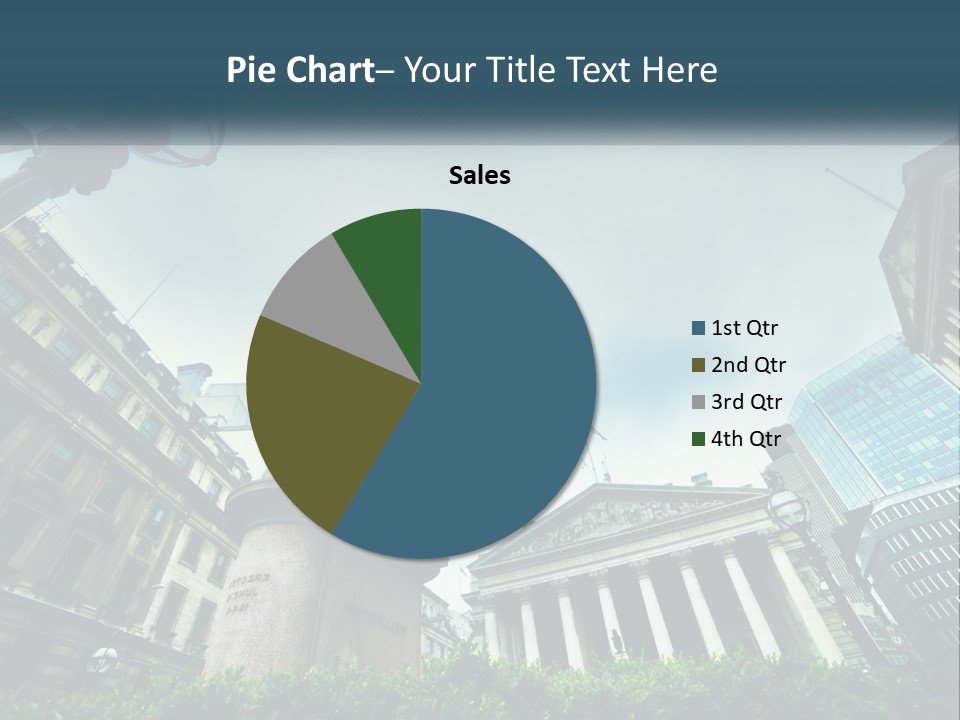 A Statue Of A Man On A Horse In A City PowerPoint Template
