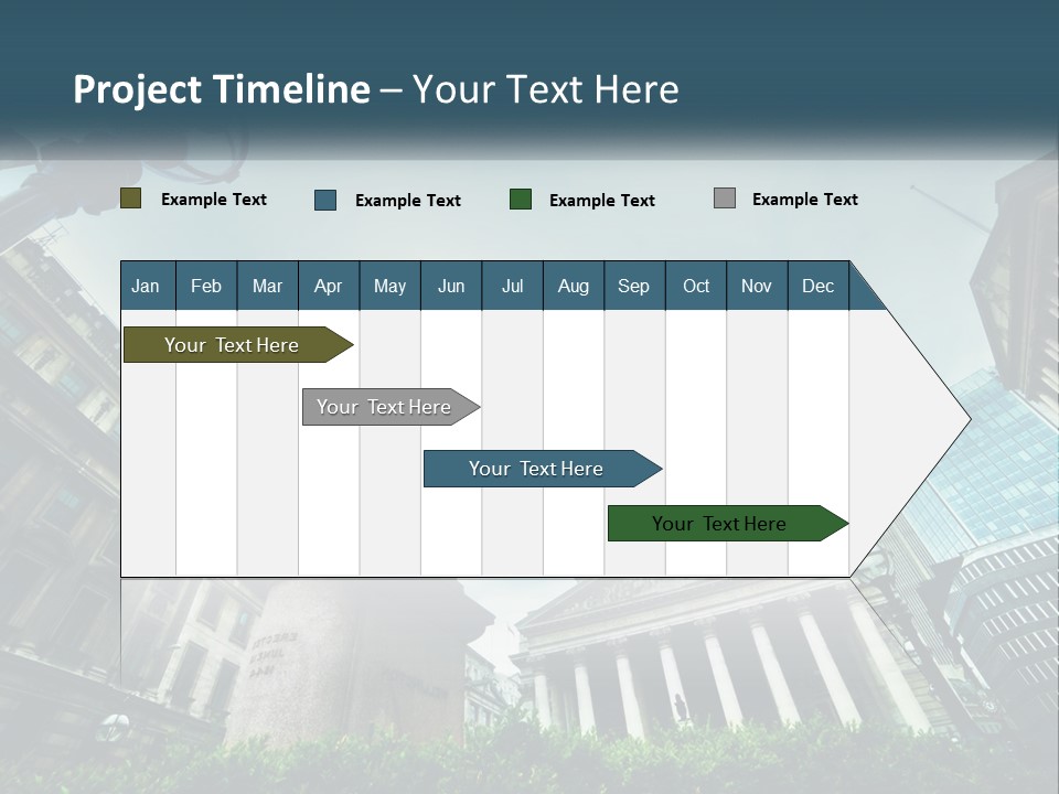 A Statue Of A Man On A Horse In A City PowerPoint Template