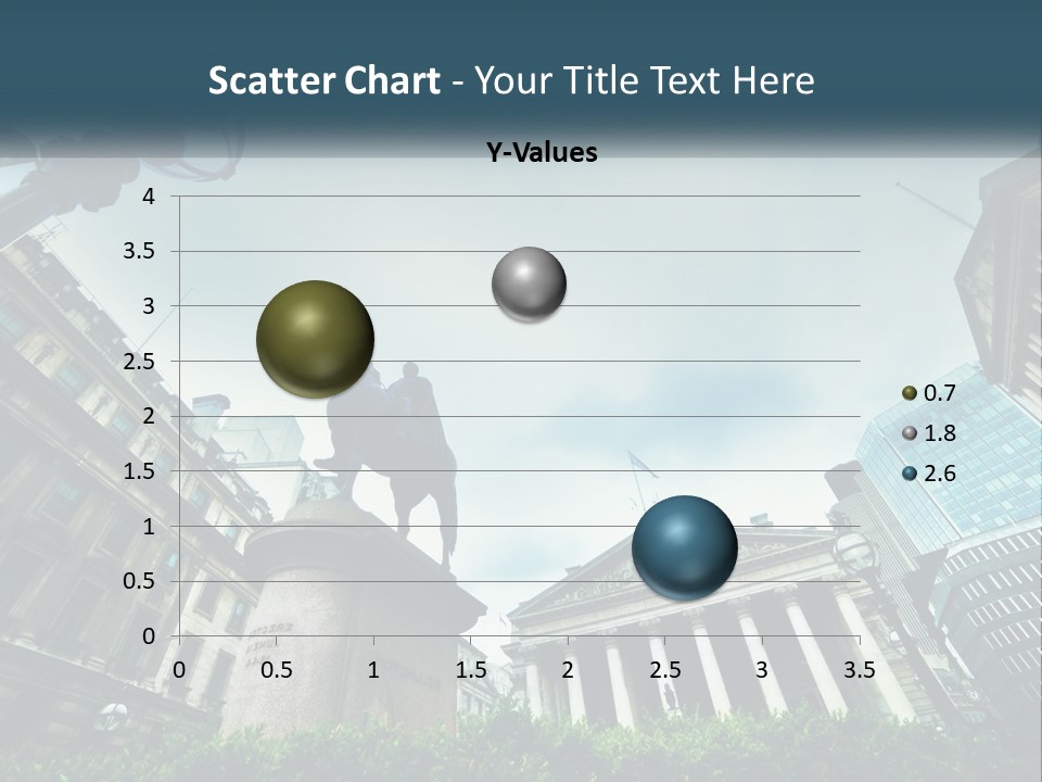 A Statue Of A Man On A Horse In A City PowerPoint Template