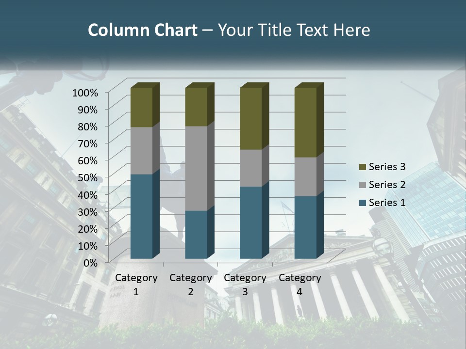 A Statue Of A Man On A Horse In A City PowerPoint Template