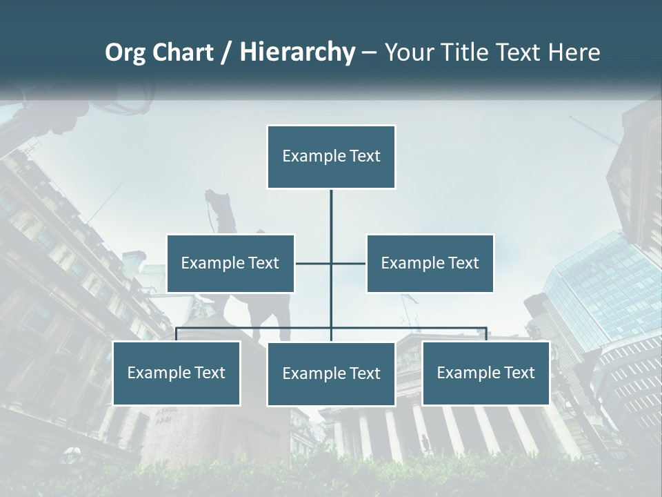 A Statue Of A Man On A Horse In A City PowerPoint Template