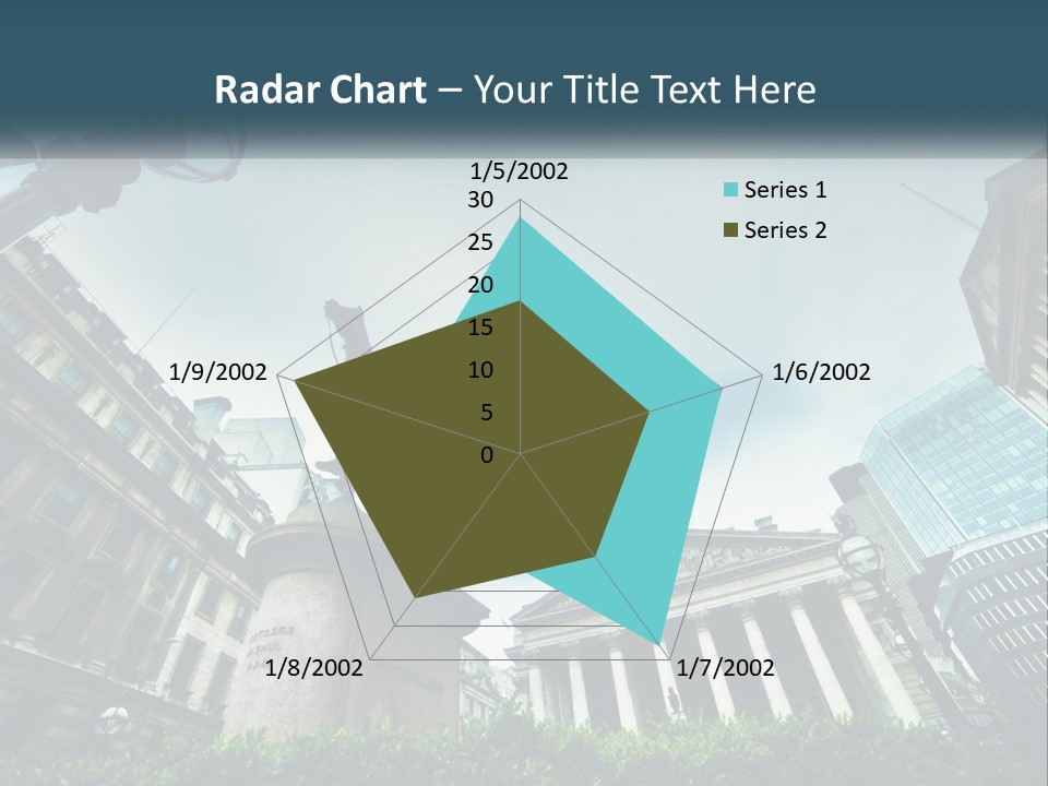 A Statue Of A Man On A Horse In A City PowerPoint Template
