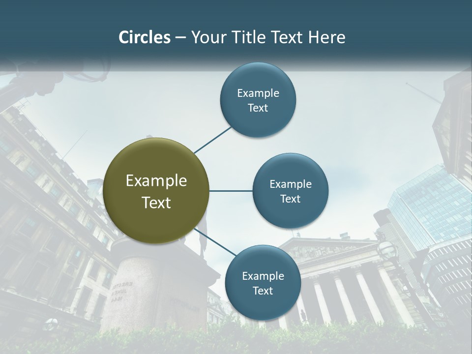 A Statue Of A Man On A Horse In A City PowerPoint Template