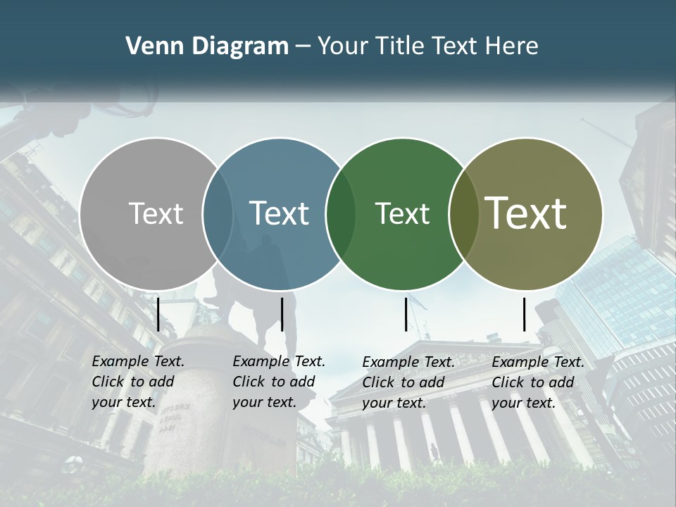 A Statue Of A Man On A Horse In A City PowerPoint Template