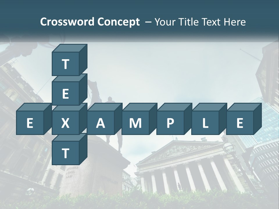 A Statue Of A Man On A Horse In A City PowerPoint Template