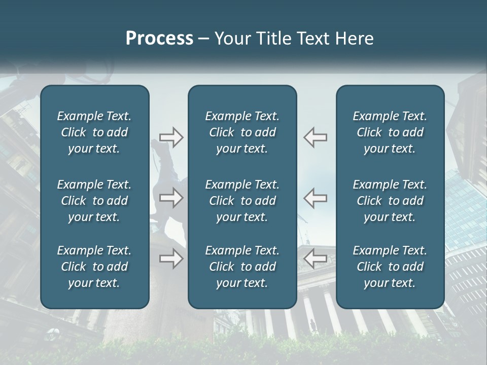 A Statue Of A Man On A Horse In A City PowerPoint Template