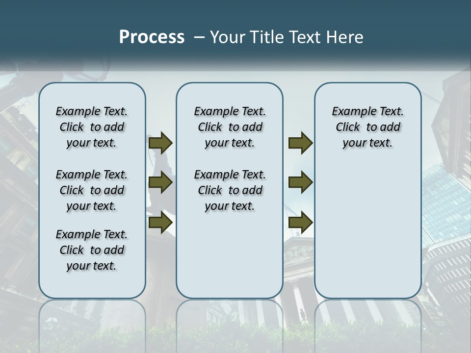 A Statue Of A Man On A Horse In A City PowerPoint Template