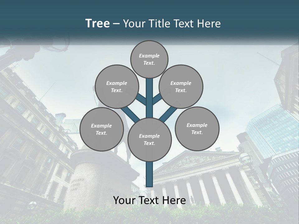 A Statue Of A Man On A Horse In A City PowerPoint Template