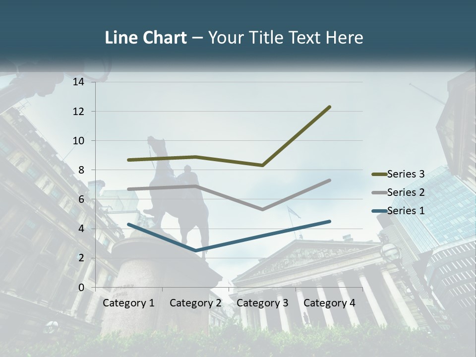A Statue Of A Man On A Horse In A City PowerPoint Template