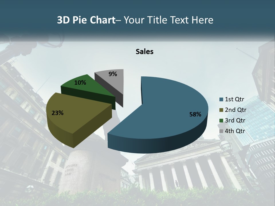 A Statue Of A Man On A Horse In A City PowerPoint Template
