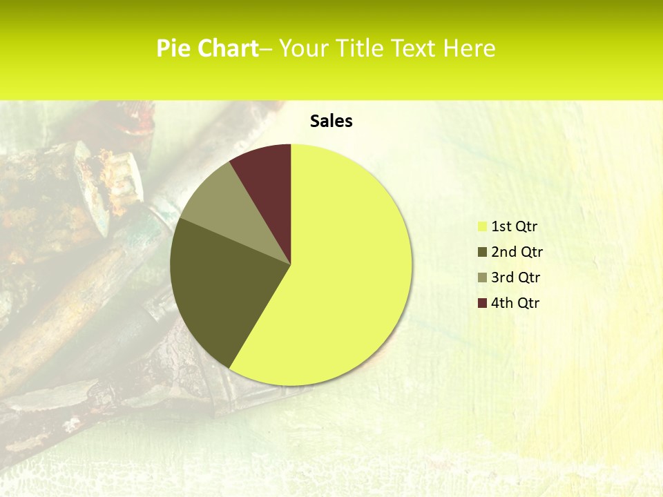 A Group Of Paint Brushes Sitting On Top Of A Table PowerPoint Template