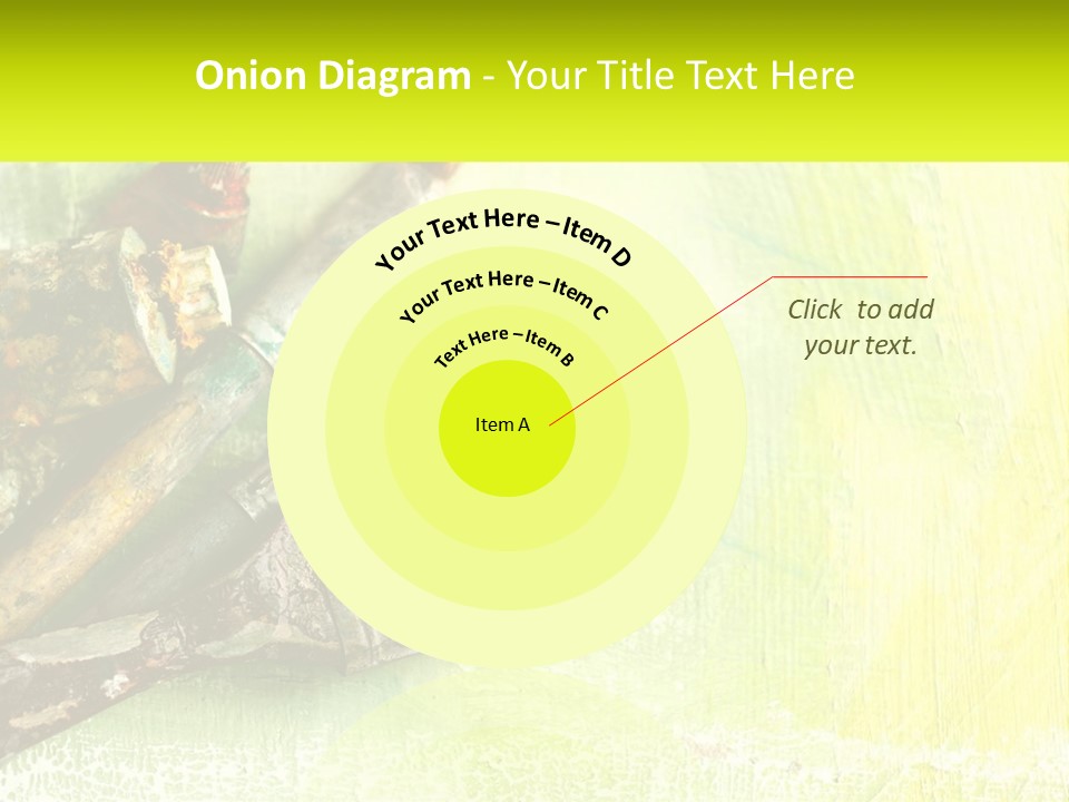 A Group Of Paint Brushes Sitting On Top Of A Table PowerPoint Template