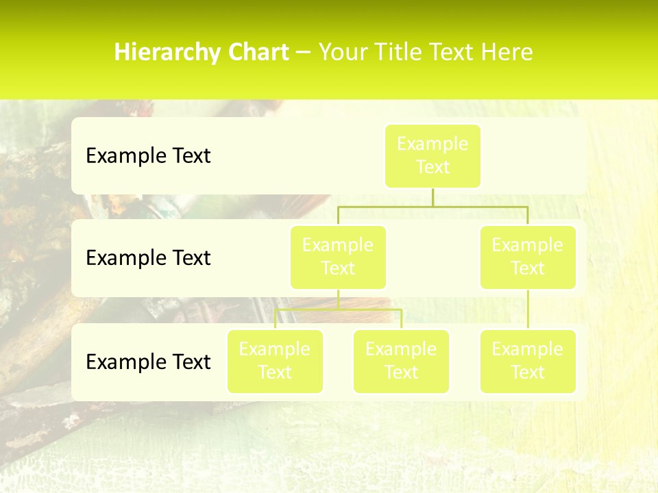 A Group Of Paint Brushes Sitting On Top Of A Table PowerPoint Template